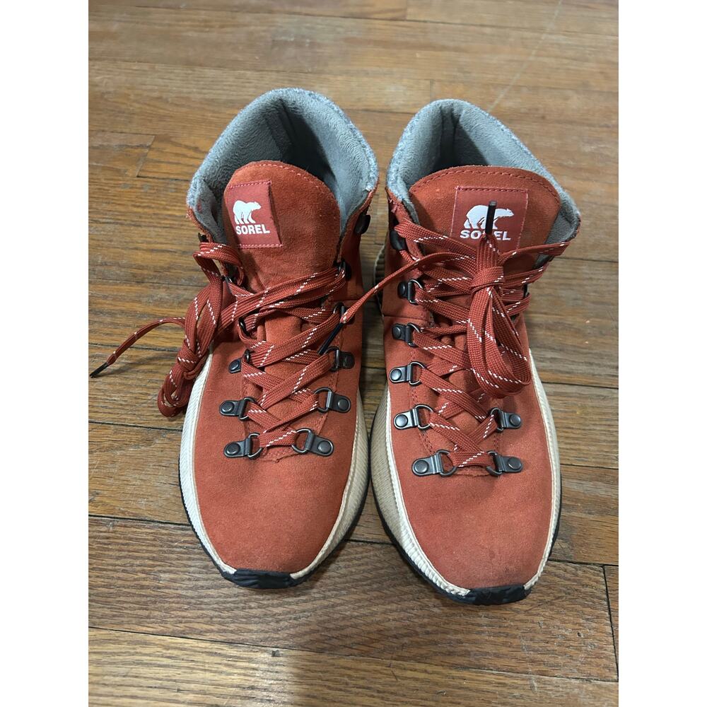 SOREL Kinetic Conquest Waterproof Winter Boot Rooibos Tea Orange Womens 9